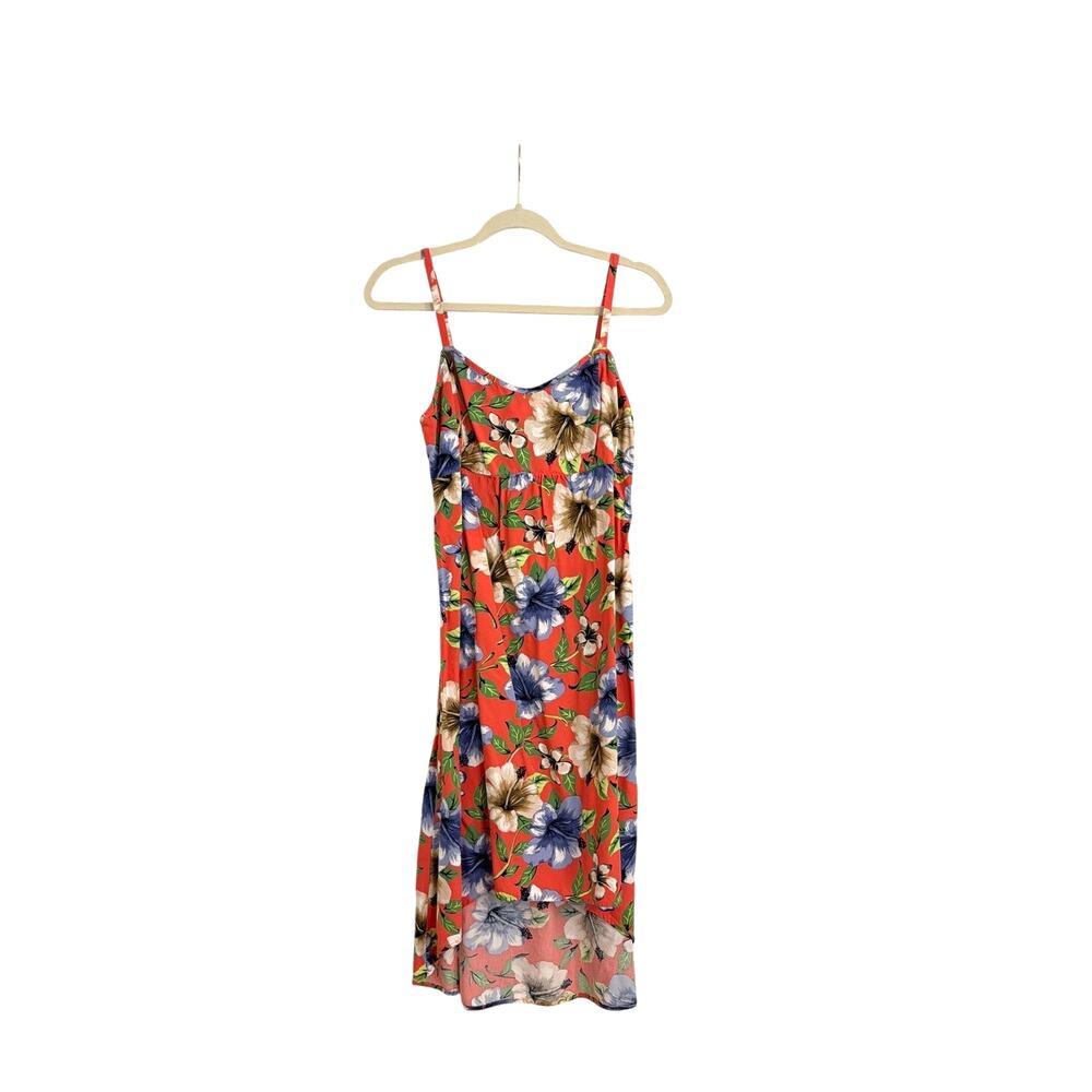 RELAX Tommy Bahama Tropical Floral Hi-Lo Strappy Sun Dress Size Medium